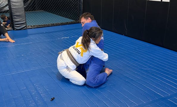 2-on-1 Cross Sleeve Scissors Sweep to...
