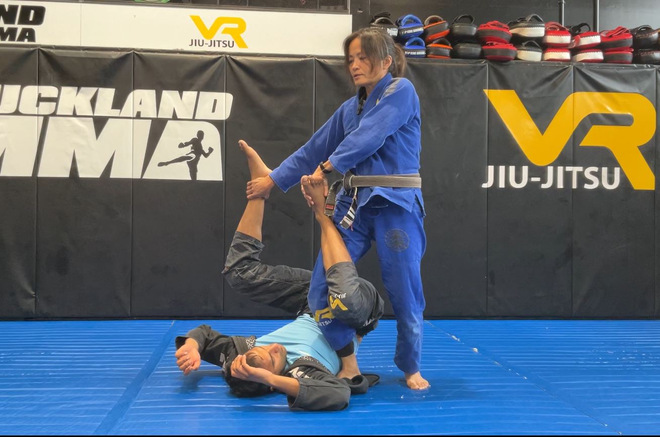 Escape standing 50/50 into the Step Through Pass