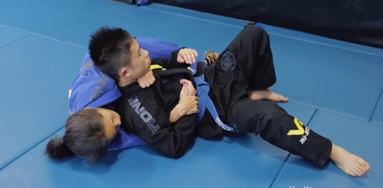 Back Choke When Opponent Rolls You From Failed Clock Choke