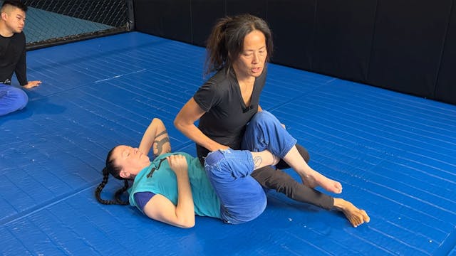 Kneebar from Reverse Half Guard Top