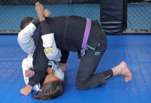 Belly Down Armbar from being stacked