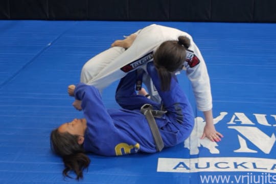 Omoplata to rolling backtake from Sci...