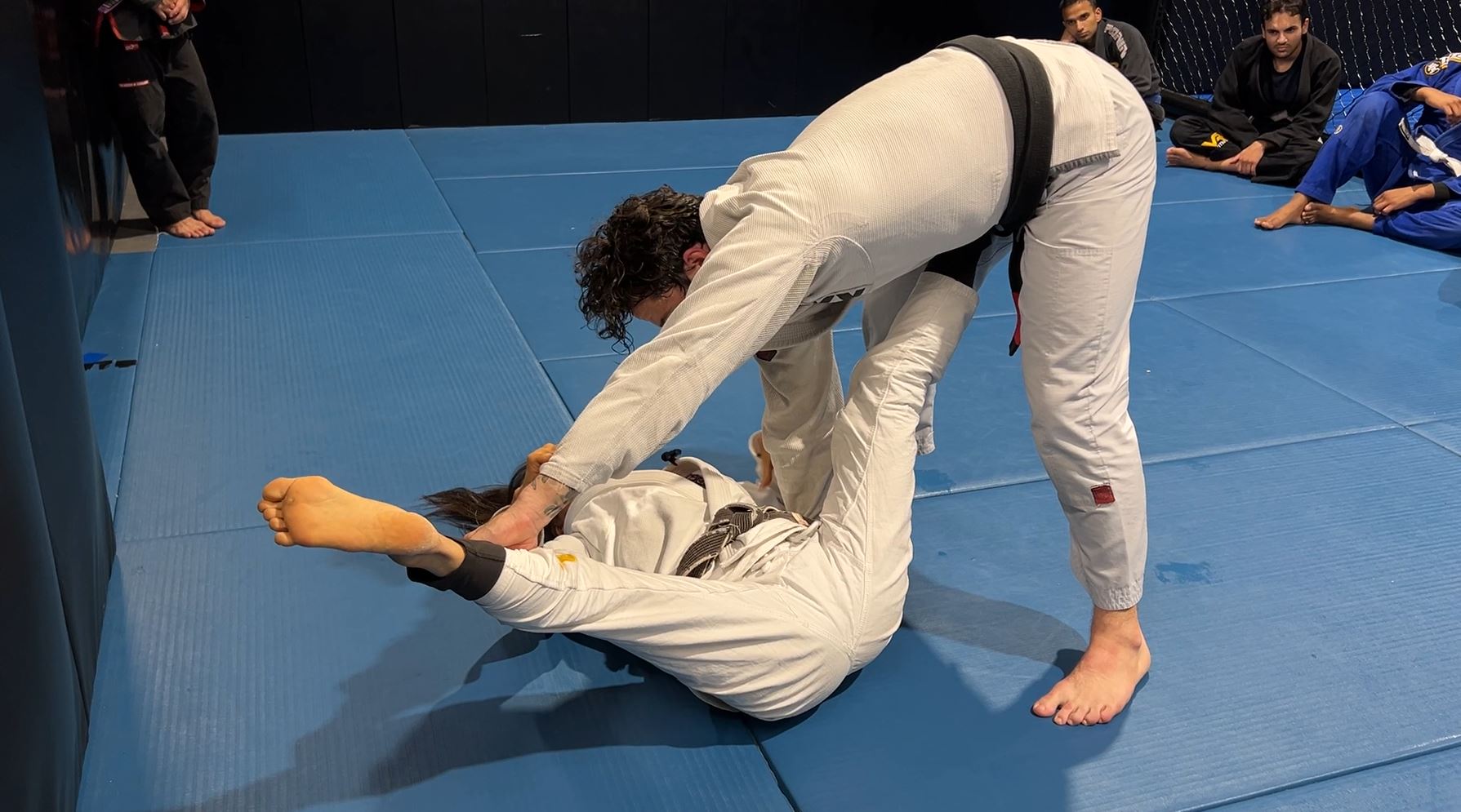 Guard Pull to Farside Armbar when he holds your pants