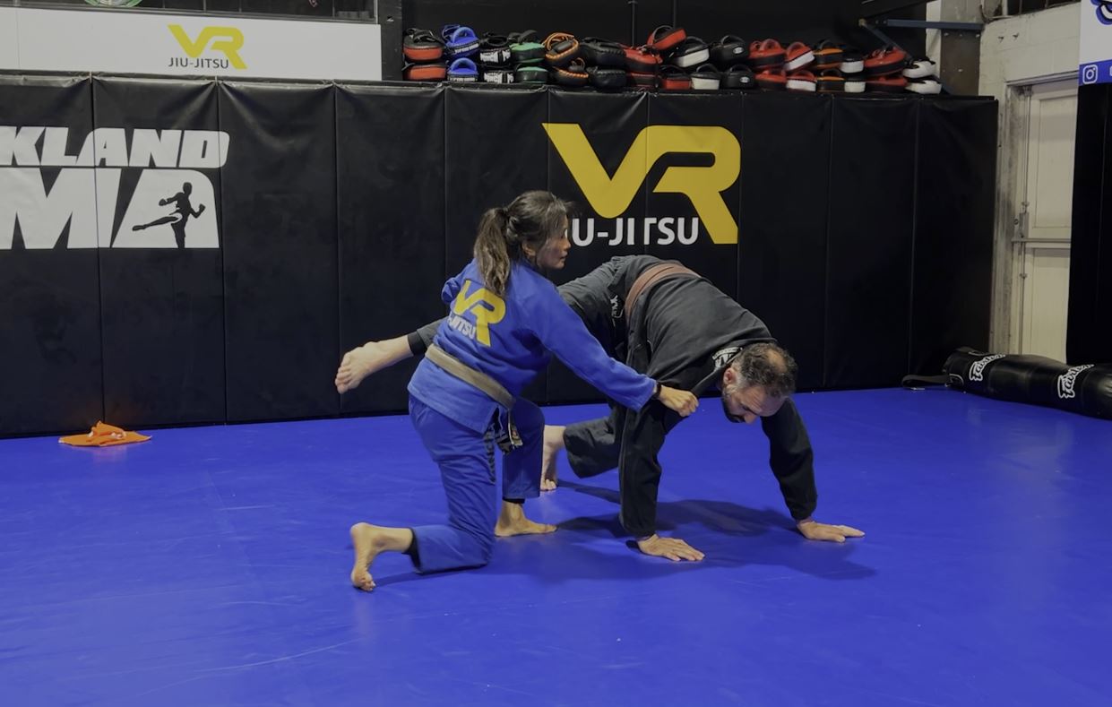 Re-dragging the Collar Drag for the Single Leg or Backtake