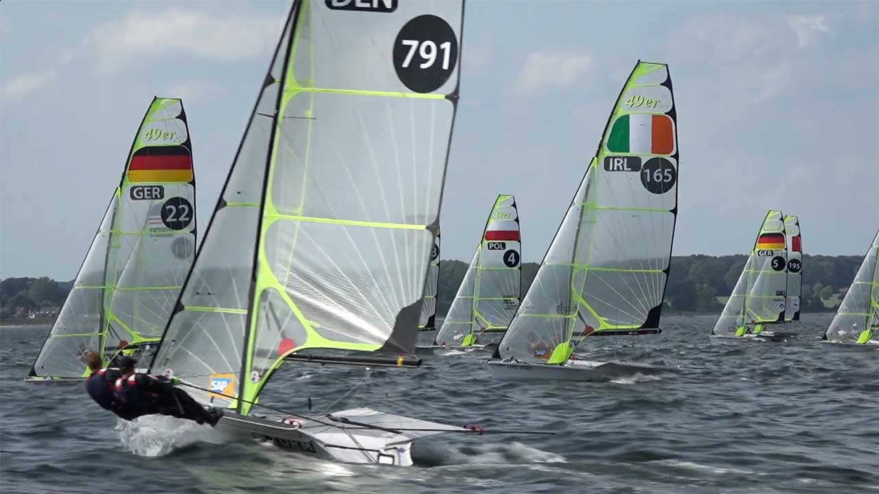 Kiel Week 2018 -  Sailing Highlights - Day 5 - 49er & Parasailing