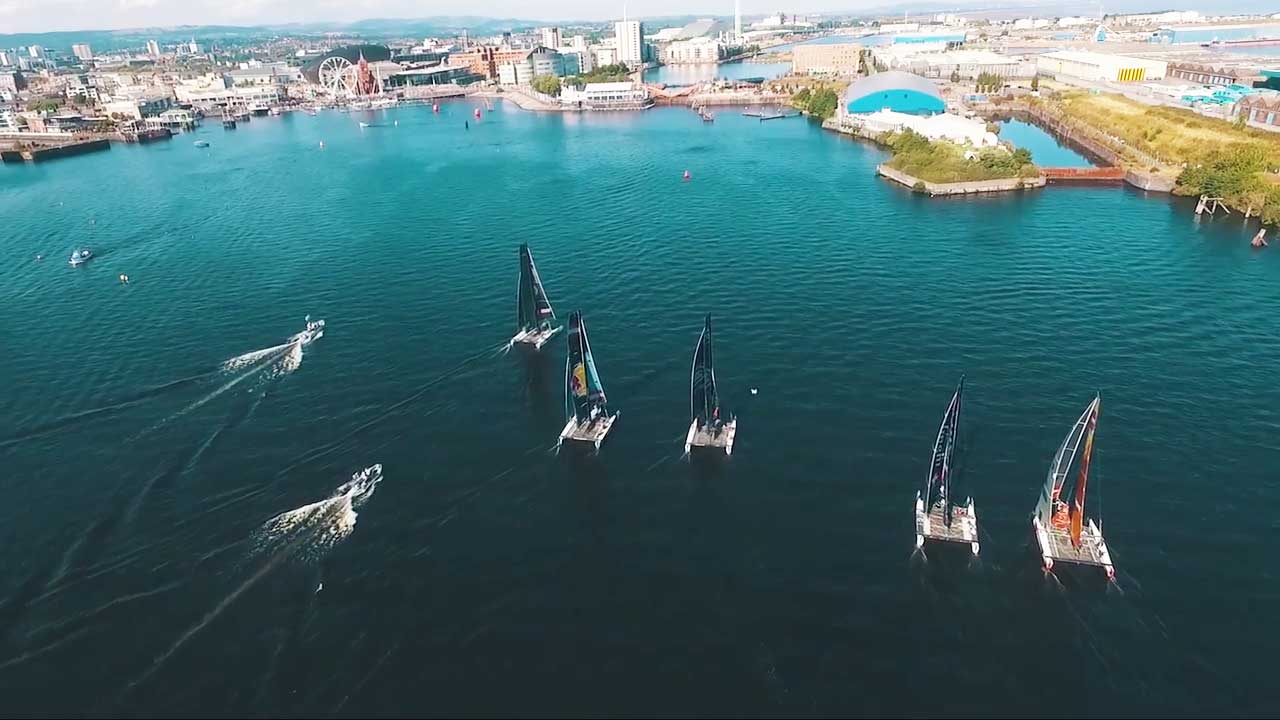Extreme Sailing Series - Act 6, Cardiff Day Three