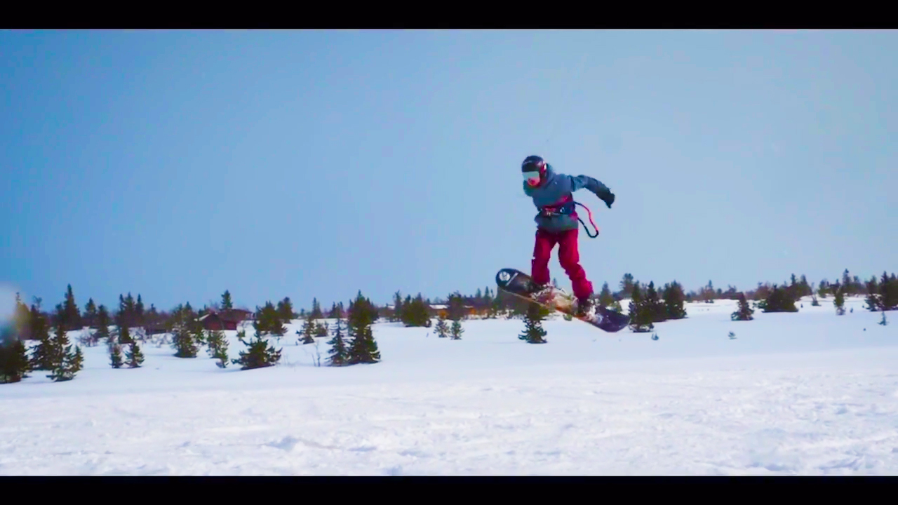 Stormy Clouds - Arctic Spring snowkite session