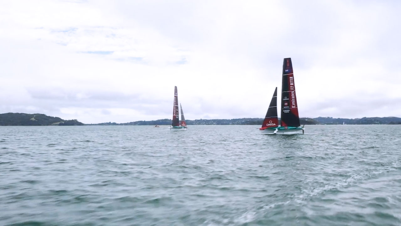 Emirates Team NZL - Cyclors Are Back Alongside Two Boat Testing