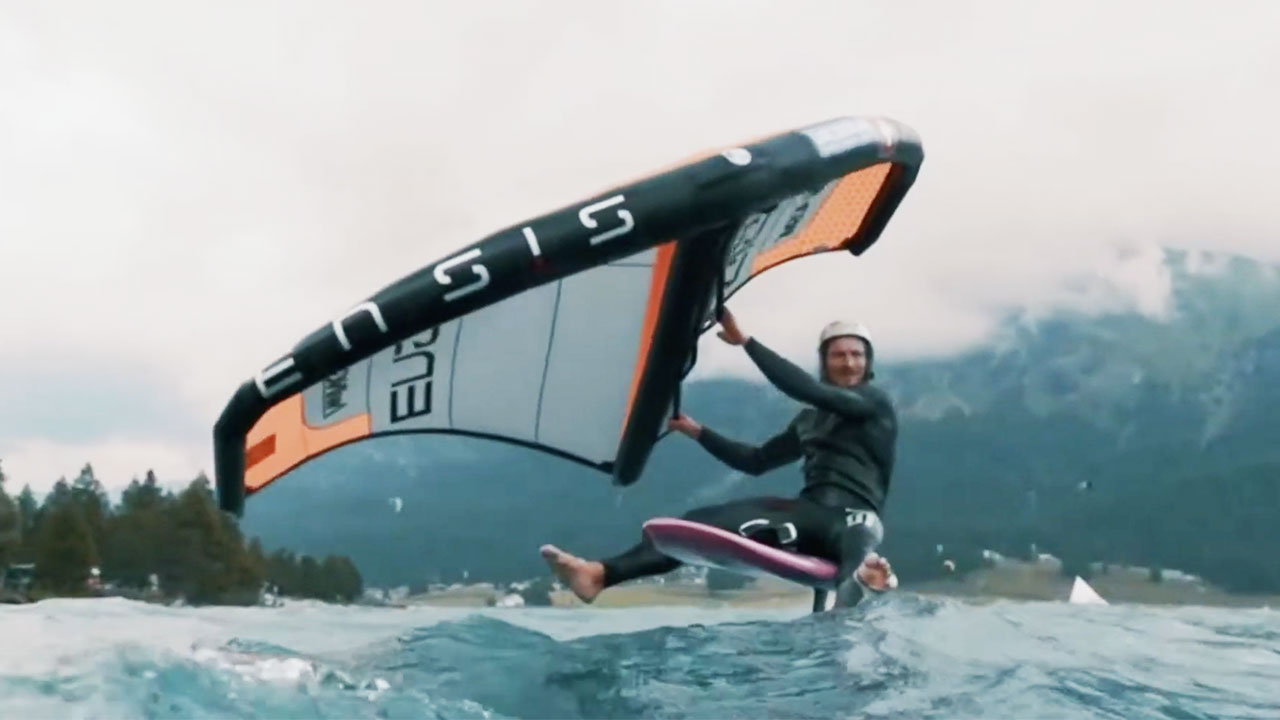 World's First Wing Foiling Competition - Engadin Wind Festival 2020
