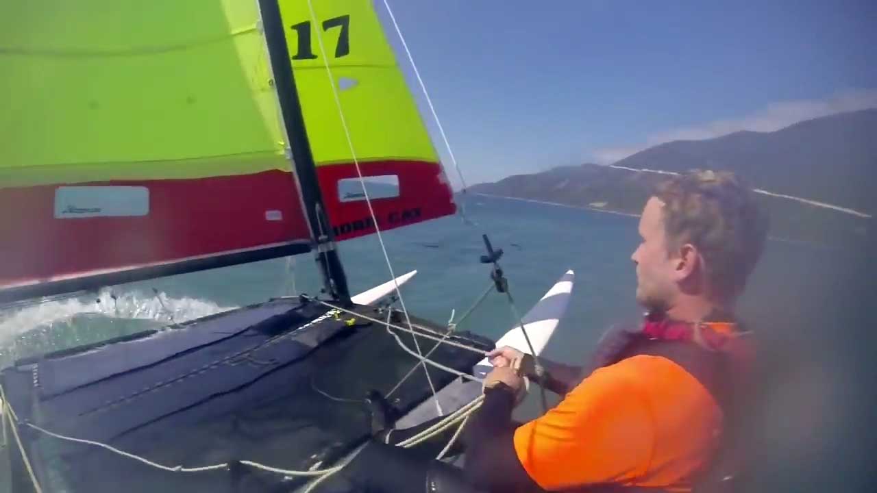 Hobie 16 too much wind