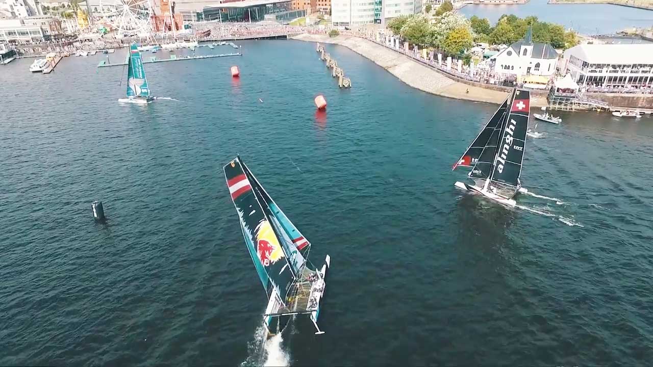 Extreme Sailing Series - Act 6, Cardiff Day Two