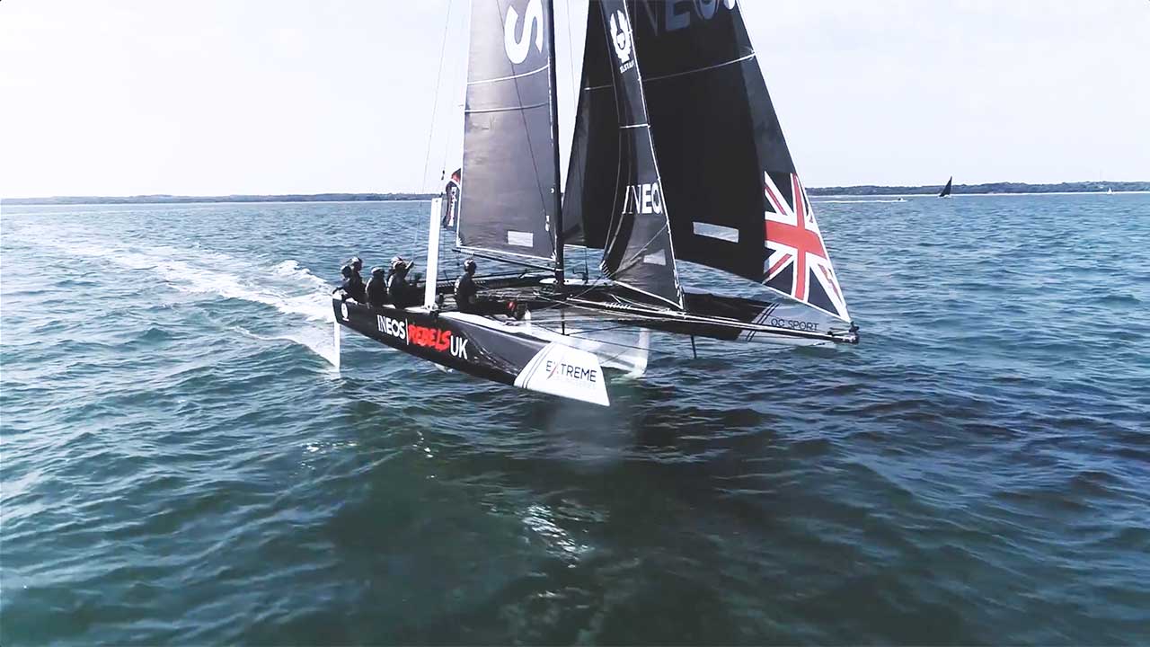 INEOS Team UK - Royal Yacht Squadron Fly-By!