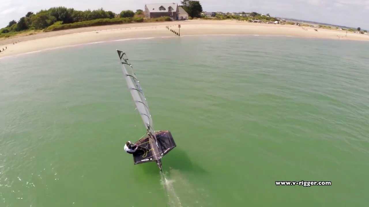 Moth Foiling Tacks & Gybes - VR Race Team Dave Hivey