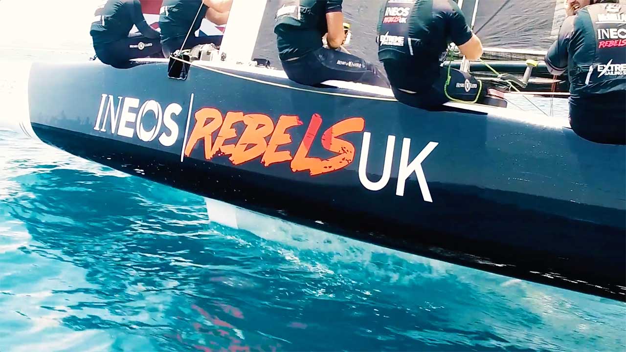 INEOS Rebels UK - Day 3 - Act 3, Extreme Sailing Series Barcelona