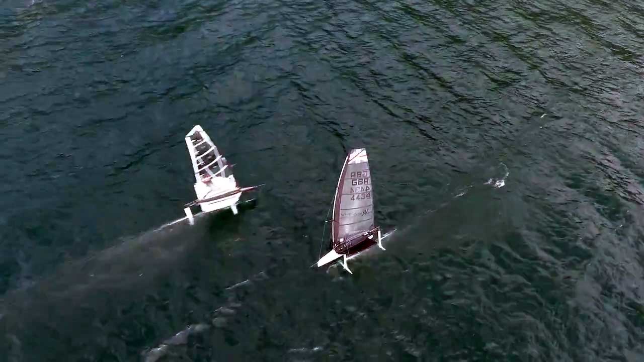 VRsport.tv Race Team Int Moth Rider - Hivey in Garda