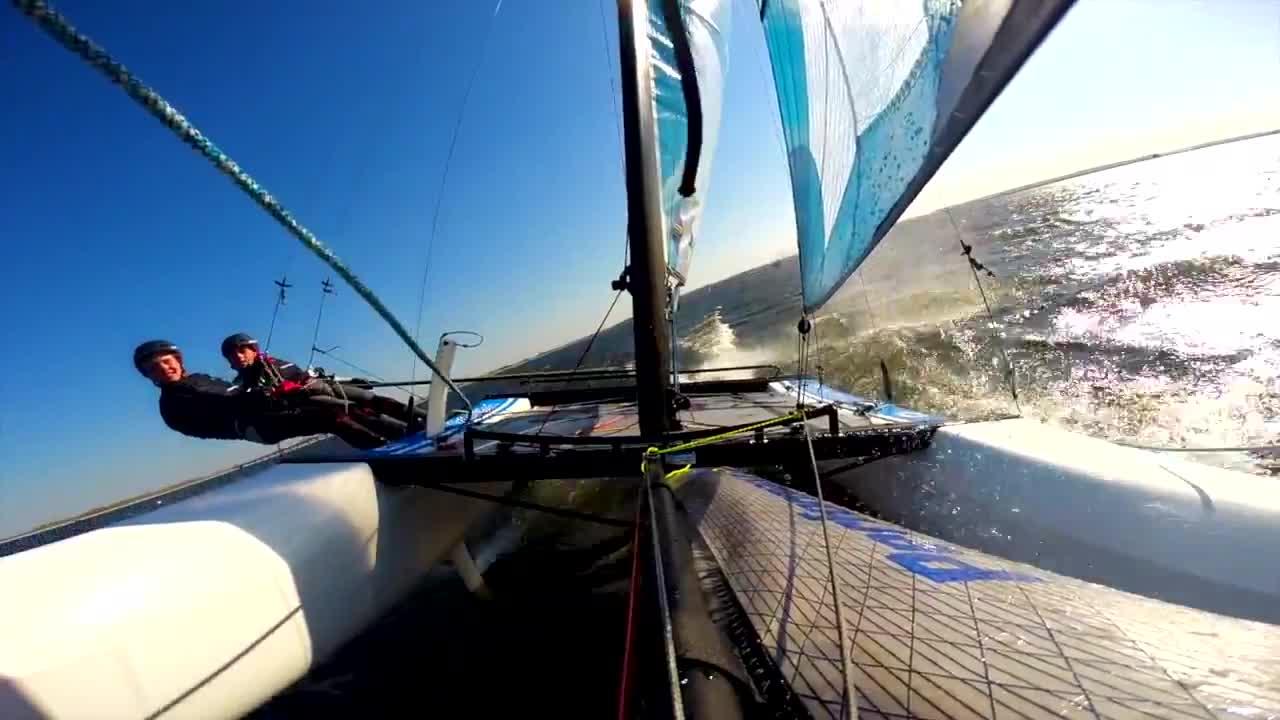 UKCRA Squad sailors trial the new Nacra 15