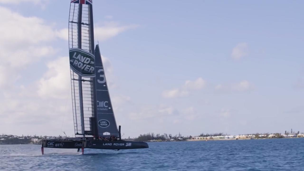 Land Rover BAR - First sail in Bermuda