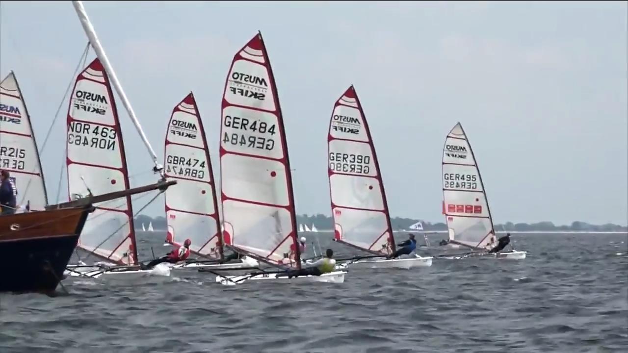 Kiel Week 2016 - 20th June - Highlights - Musto Skiffs taking off