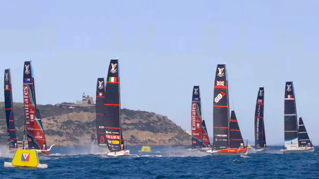 The 38th America's Cup Starts in Sard...