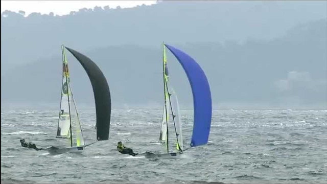 49er World Cup 2015 Medal Race Highlights at Hyeres