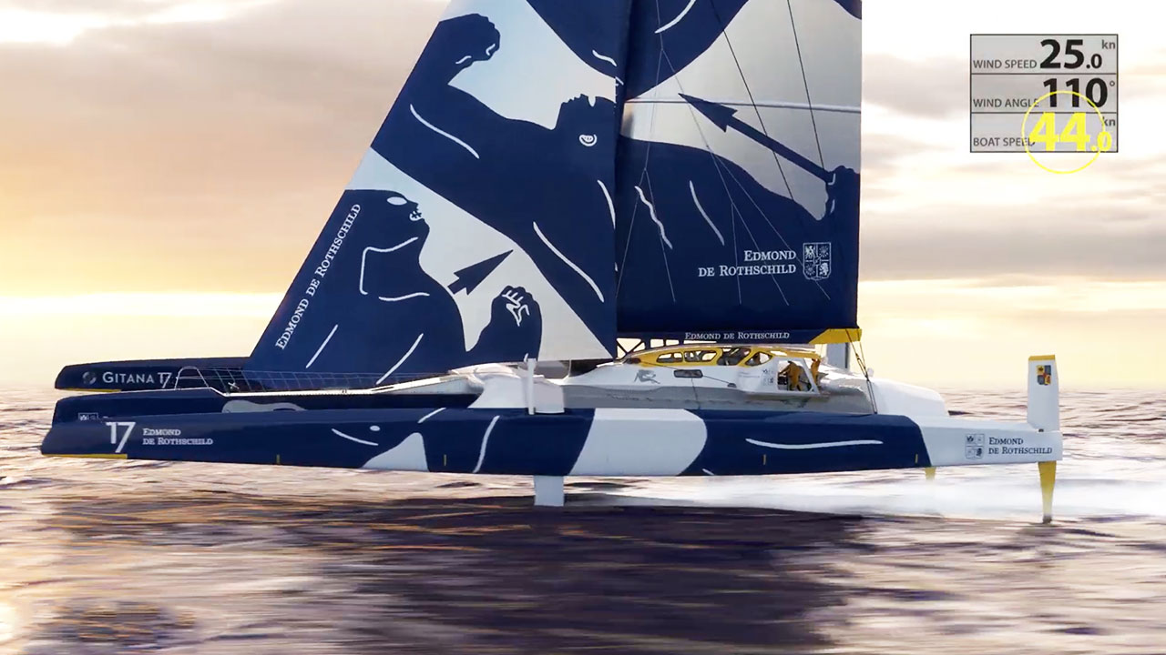 Gitana Team - Making an Ocean Maxi Trimaran Fly..