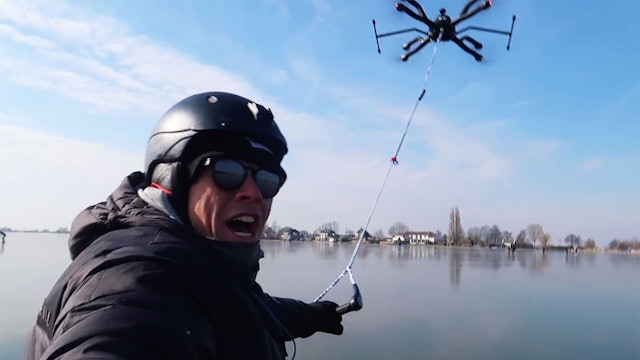 KEVVLOG - Ice Skating Behind A Drone