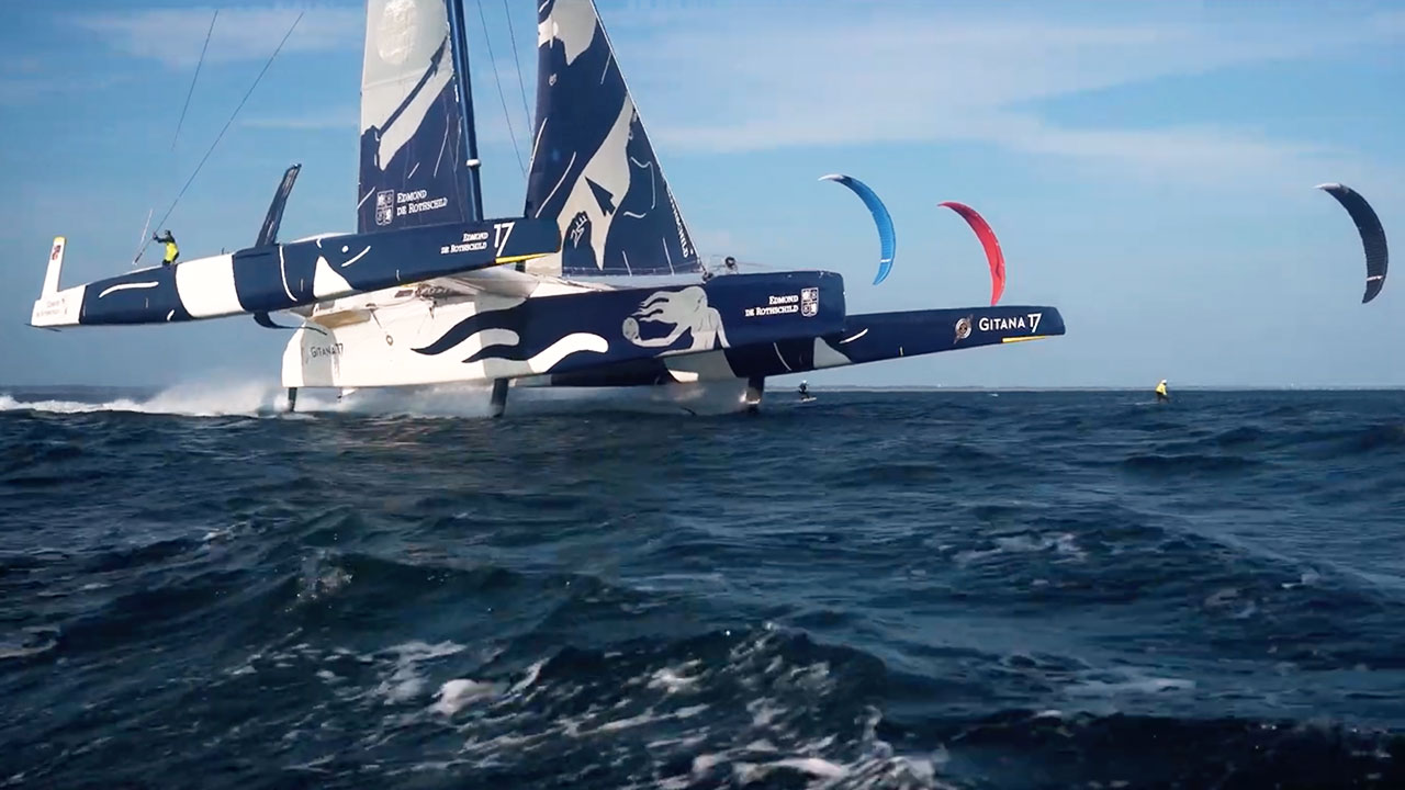 Gitana Team vs The Lorient Kitefoilers