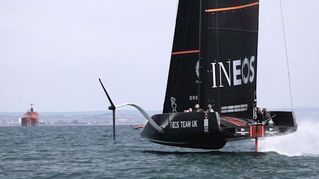 INEOS Team UK - Knox-Johnston Takes Flight On Britannia
