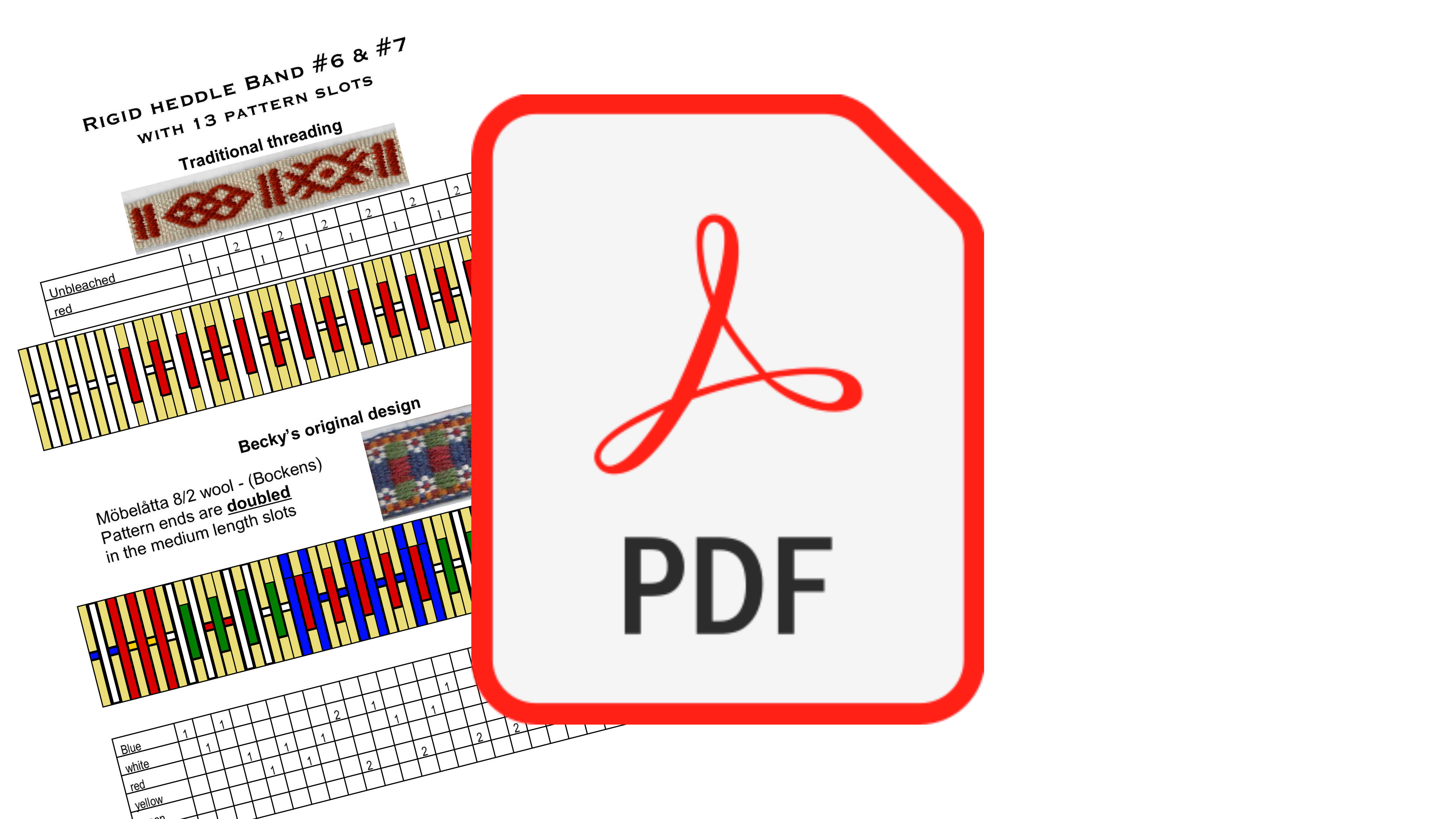 (BW-07) Rigid heddle #6-7 project sheet