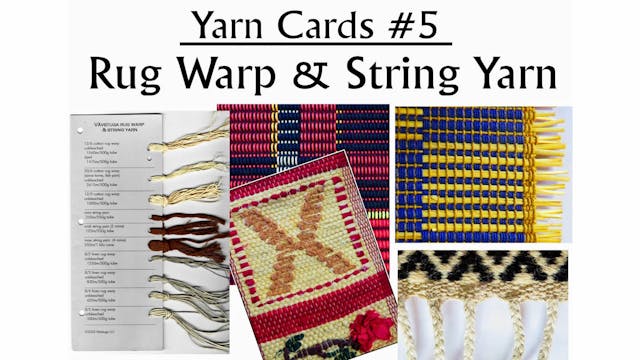 CL-16. Yarn cards #5 – rug warp, stri...