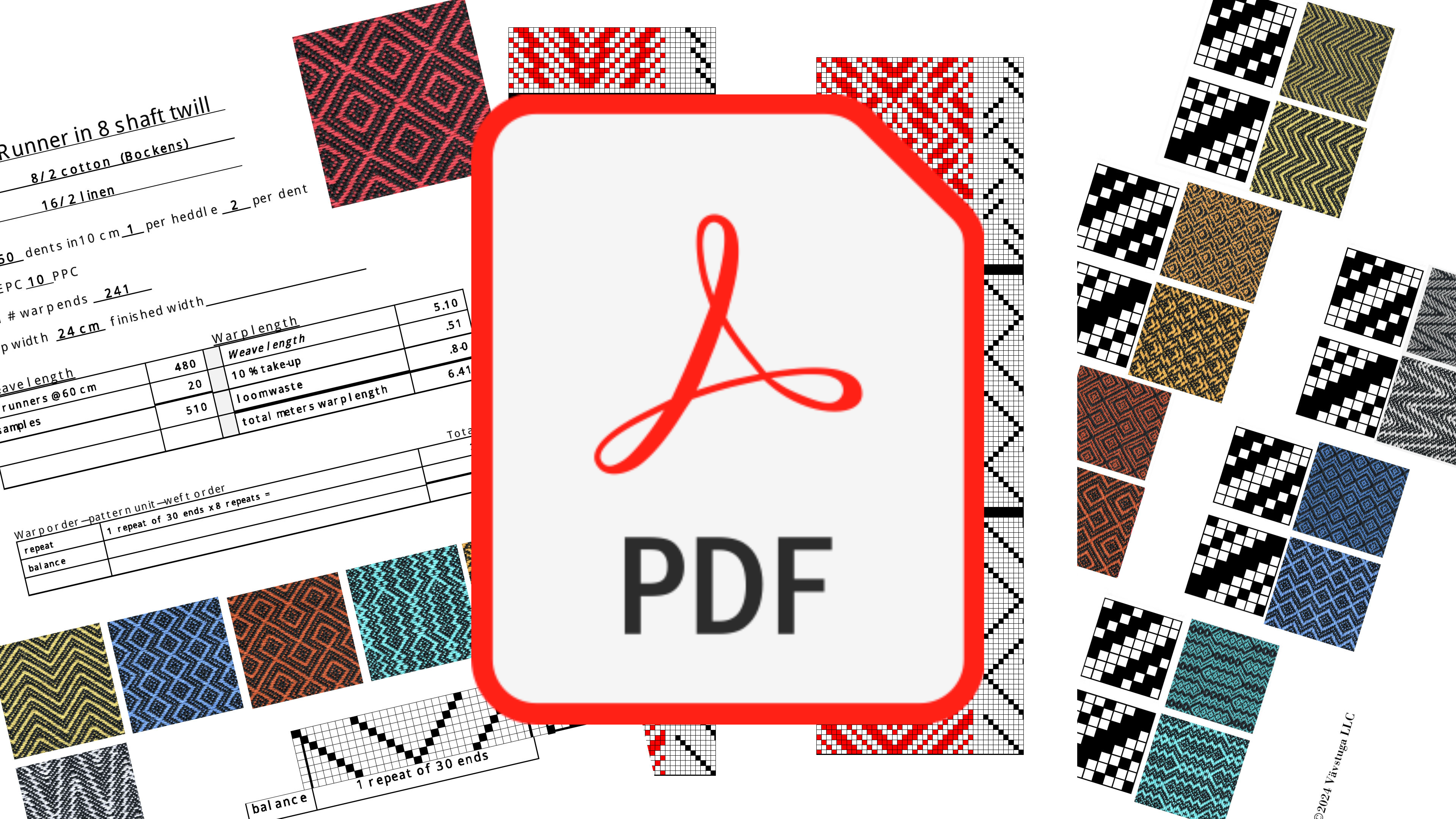 (CL-08) 8 shaft twill project sheet