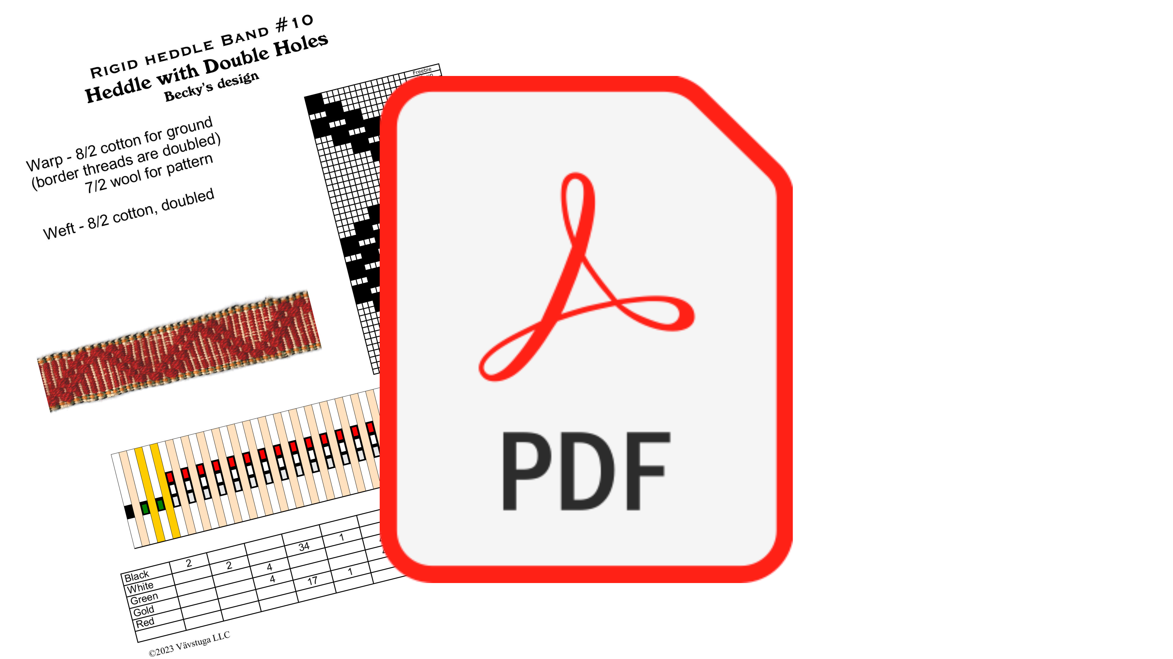 (BW-11) Rigid heddle #10 project sheet