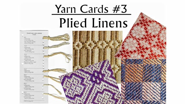 CL-14. Yarn cards #3 – plied linens