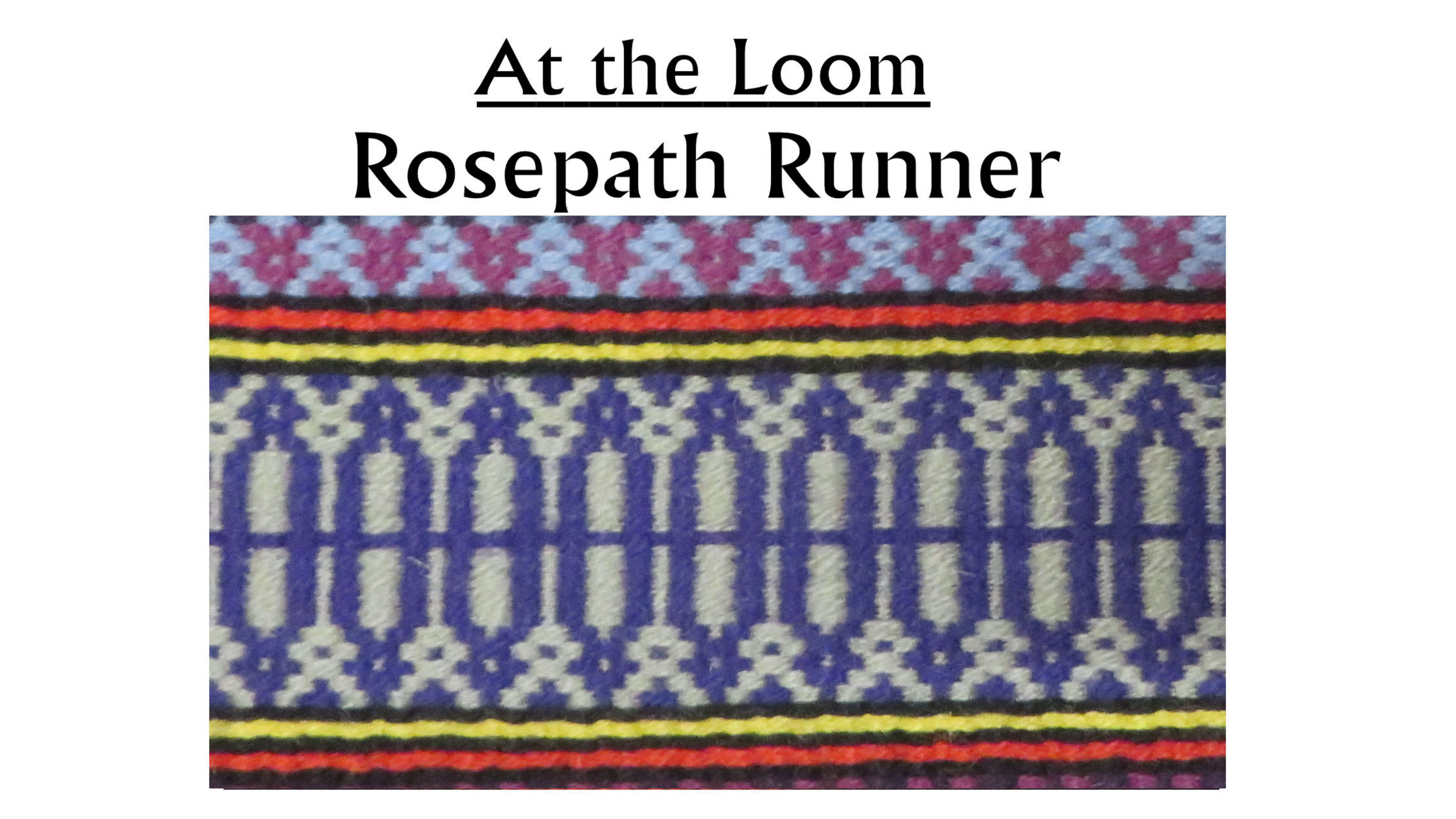 Classics Project #3: Rosepath on opposites