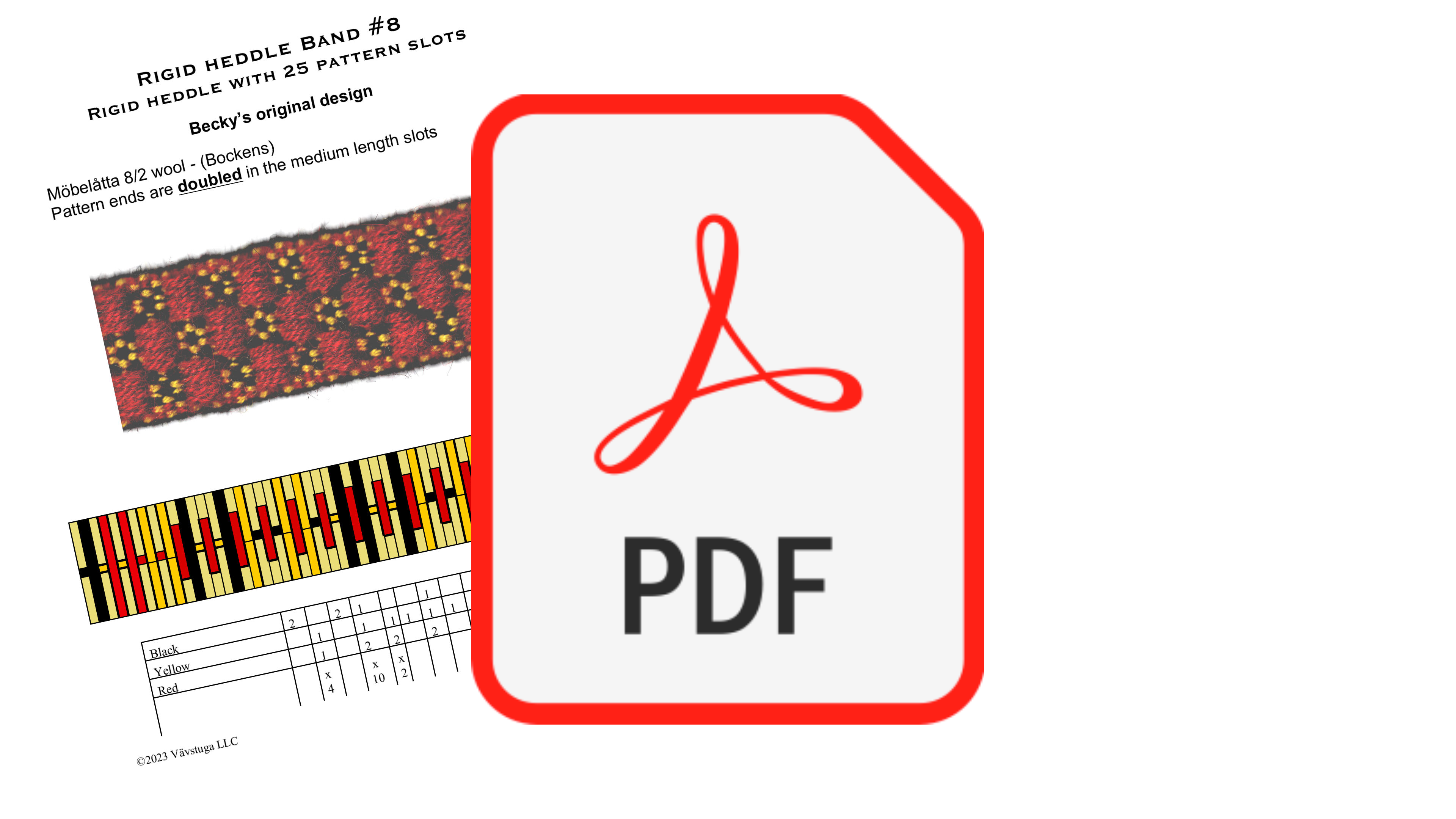 (BW-09) Rigid heddle #8 project sheet