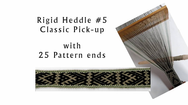 BW-06. Rigid heddle #5 – 25 pattern ends