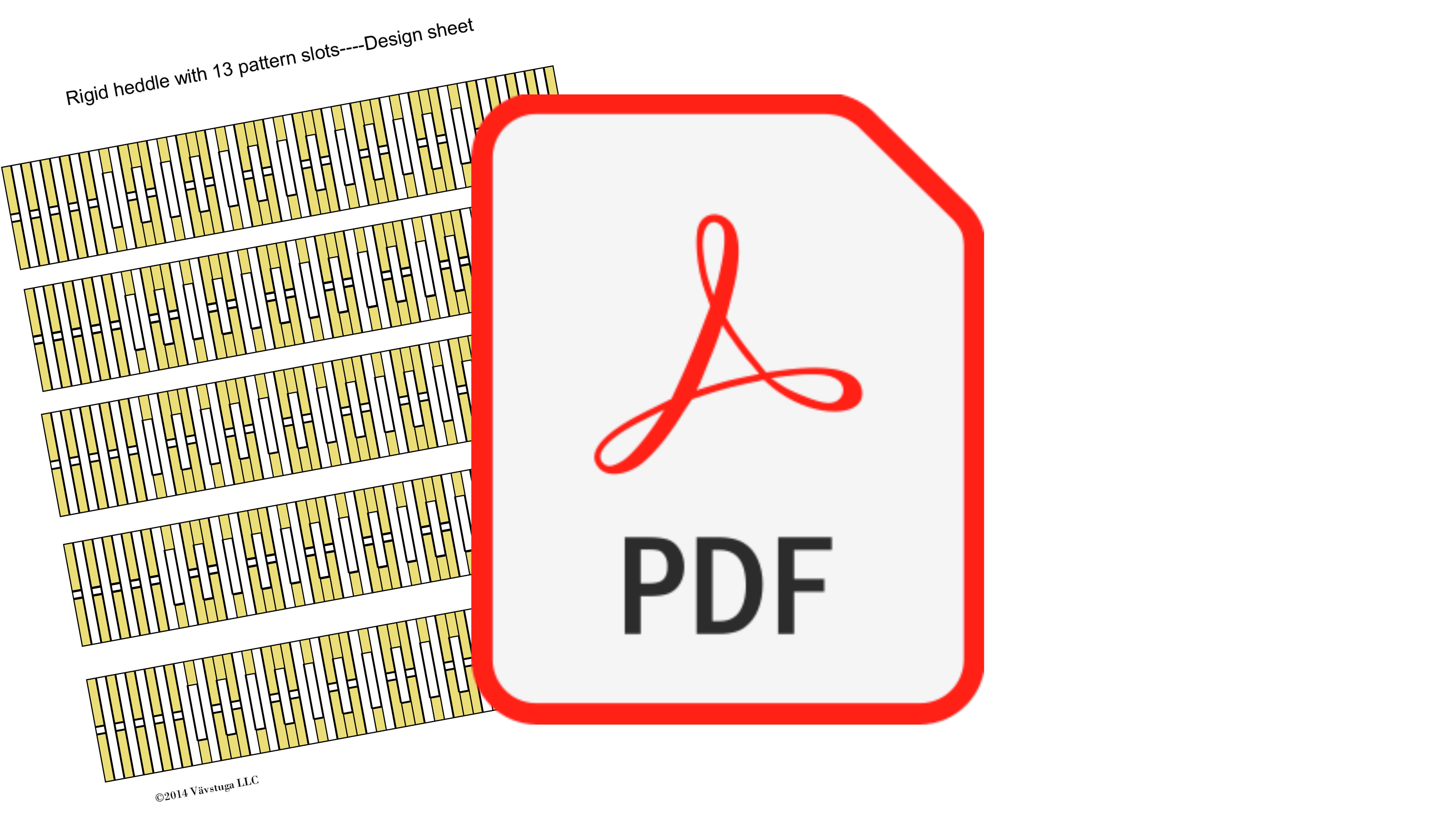 (BW-07) Rigid heddle #6 design sheet