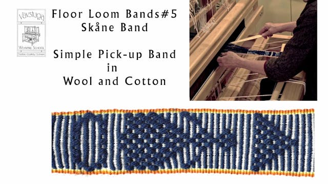 BW-23. Floor loom #5 – Skåne band