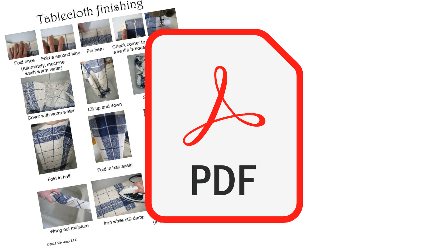 (BA-17) Tablecloth finishing