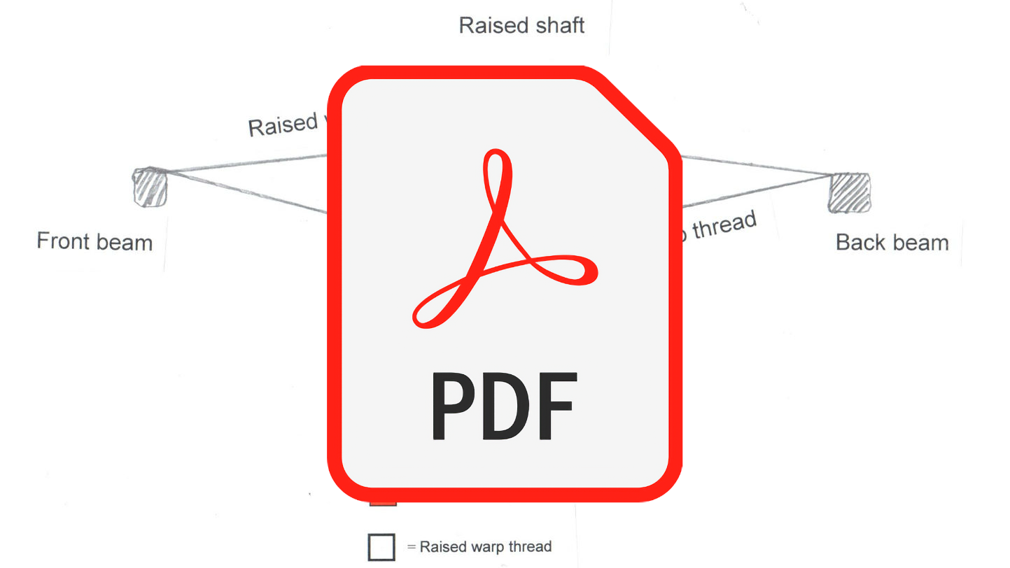 (BA-05) Side view of warp with open shed