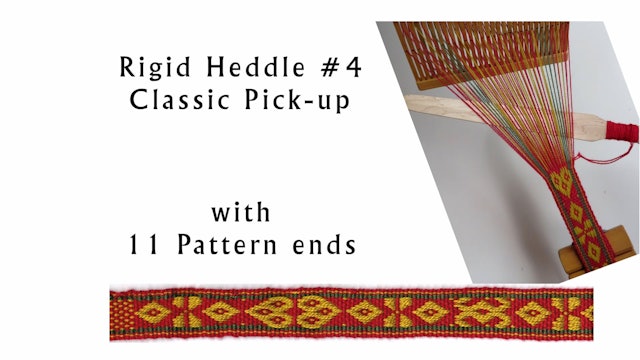 BW-05. Rigid heddle #4 – 11 pattern ends