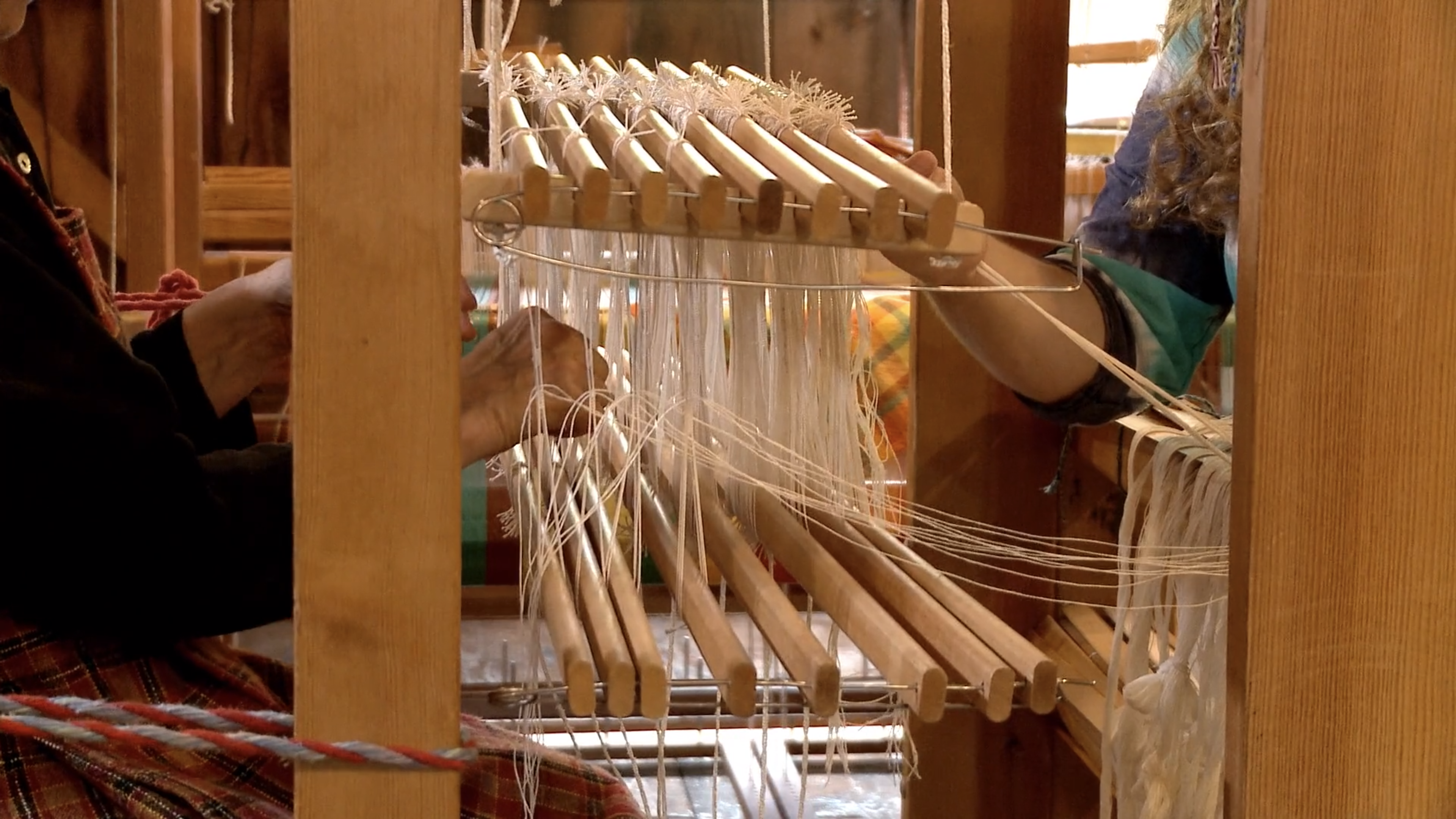 BA-13. Block damask at the loom, part A