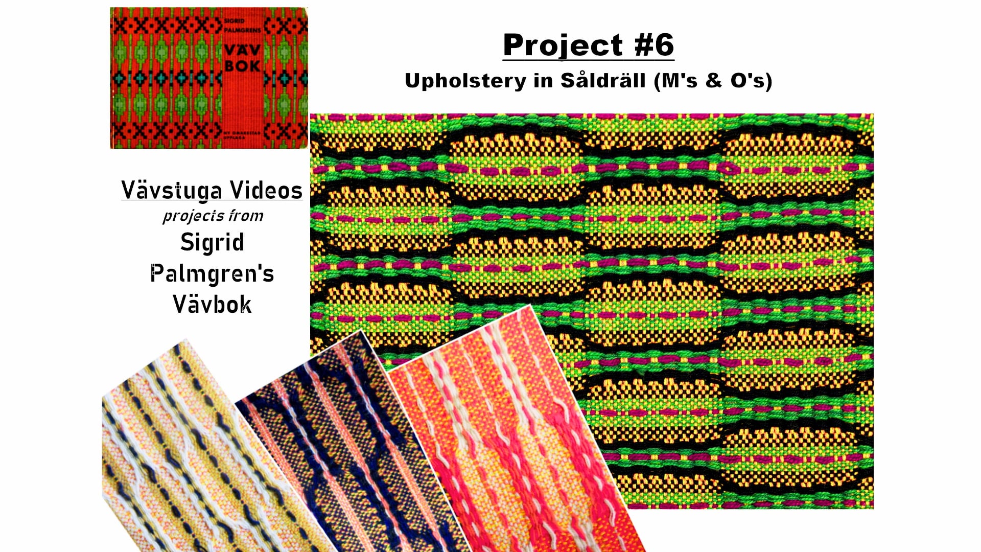 Palmgren Project #6: Upholstery in såldräll (M's & O's)