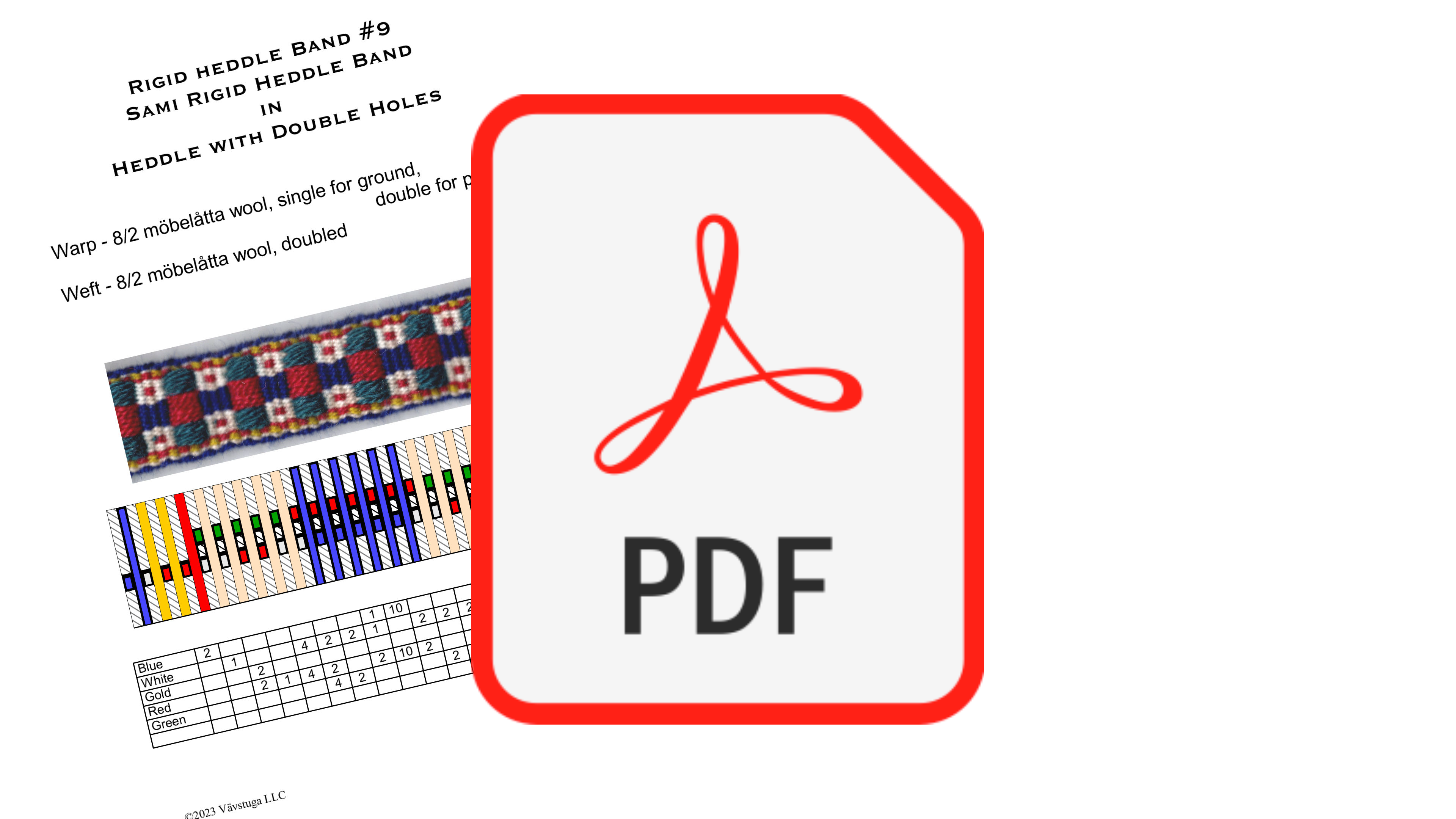 (BW-10) Rigid heddle #9 project sheet