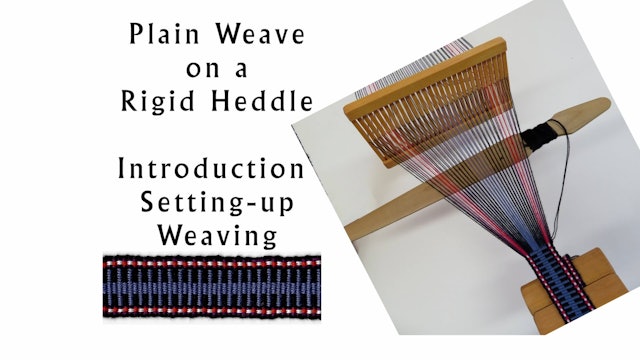 BW-02. Rigid heddle #1 – plain weave