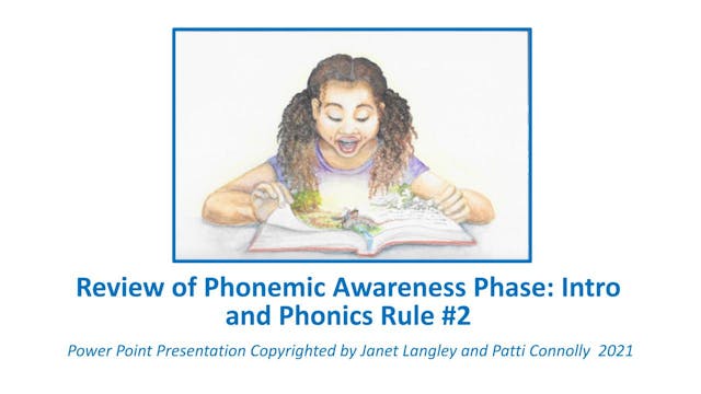 Review of Phonemic Awareness Phonics Rules Intro Plus Rule 2