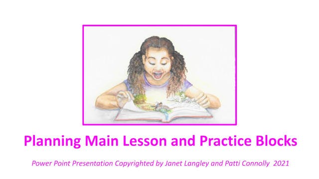 Planning Main Lesson Block Grade 2