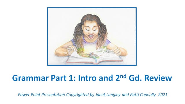 Grammer Session 1 Grade 3 - Intro to Grammer, 2nd Grade Review