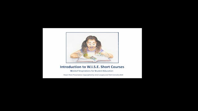 WISE Intro 2 Short Courses 240324