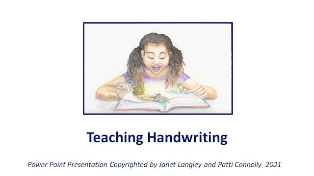 Teaching Cursive Handwriting